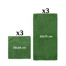Microfiber Washcloths 5 Packs 29.5" X 13.8" Soft Feel Fingertip Towels Quick Drying Coral Velvet Wash Cloths Ultra Soft, Quick-Drying & Multipurpose Face & Hand Towels For Bathroom, Spa, And Gym Towel. - Grass Green - View 10