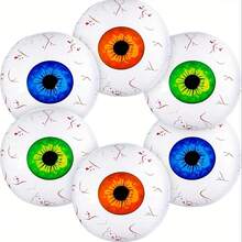 3 Packs 3D 4D Eyeball Eyeglobe Balloons For Halloween Decoration, Spooky Atmosphere, Yard And Home Decor, Foil Balloons - Eyeball Balloon - View 4