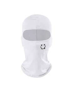 1件/2件裝 中性素色印花套頭拉法帽套組，單孔頭套單車全臉面罩，適合日常出遊與戶外活動 - 款式U - 查看 13