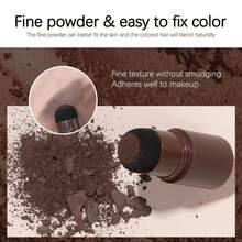Hairline Density Powder With Puff Applicator, Lightweight Hair Filling Styling Tool For Natural Looking Hair Root Coverage And Daily Touch Ups - 2 Colors - View 4