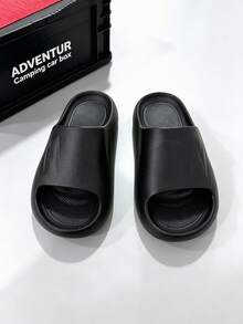 Men's New Summer Indoor Home Quiet Arch Support Slides Beach Outdoor Sandals - Black - View 2