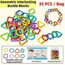 Set Mainan Balok Susun Geometris Anak-Anak (20pcs/100pcs/140pcs) dengan Kantong Penyimpanan, Balok Jepit Geometris Ukuran Besar untuk Balita, Mainan Jepit Geometris Berwarna-warni Bentuk Segitiga, Persegi, Lingkaran, Belah Ketupat, Mainan Edukasi Bentuk Geometris Berwarna untuk Meja Taman Kanak-kanak, Bahan PP, Perakitan Rantai DIY Serbaguna, Cocok untuk Anak Laki-laki dan Perempuan Usia 3 Tahun ke Atas, Hadiah Ulang Tahun, Hadiah Liburan - MultiWarna - View 18