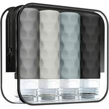 4pcs/Set Travel Toiletry Bottles, TSA Approved 3oz Travel Bottles, Leak-Proof Travel Toiletry ConTrainers, Refillable Travel Accessories, Includes Shampoo Liquid Toiletry Bag, Perfume Refillable Bottle - Multicolor - View 13