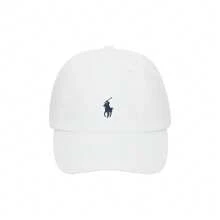 POLO RALPH LAUREN Unisex Cotton Adjustable Strap Baseball Cap, Embroidered Pony Logo Soft Curved Brim Dad Hat - White - View 2