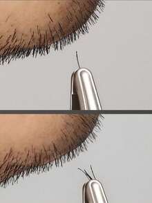 1件鬍鬚鑷子，眉毛鑷子，用於拔除鬍鬚毛，圓口毛剪，專業圓頭除毛鑷，適用於下巴，男士鑷子，加厚不鏽鋼，精準圓頭除毛鑷 - 彩色 - 查看 11