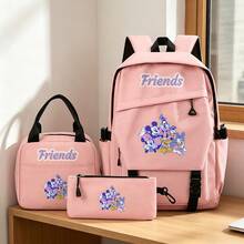 Cute Pink Disney Mickey Mouse & Friends 3 PiecesBackpack Set With Lunch Bag & Pencil Case, Durable Lightweight School Bag - Color 1 - View 3