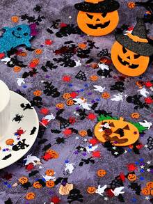 15/30/50g Halloween Glitter Confetti, Shiny Pumpkin Bat Spider Ghost Witch Skeleton Paper Confetti For Table Scatter, Party Decoration, DIY Crafts - Halloween Confetti 4 - View 1