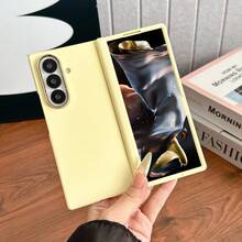 1pc Solid Color Popular Business Lightweight Shockproof Anti-Slip Smart Phone Case Fashionable Phone Cover Foldable Phone Case Protective Cover Foldable Phone Case Compatible With Galaxy Z Fold7 Galaxy Z Fold6 Galaxy Z Fold5 Galaxy Z Fold4 Can Be Used As Birthday Gift Graduation Gift Back To School Gift - Multicolor - View 26