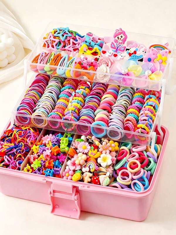728pcs Minimalist Fashion Colorful Bow Hair Clips Hair Claw Hair Accessories Set, Vibrant Hair Ties Hairbands, Flower Hair Clips, Bow Hair Accessories, Cute Cartoon Animal Shaped, Geometric BB Clips Side Clips, Everything You Need - Suitable For Girls And Women, Satisfy Your Various Imaginative Hairstyle Ideas, Whether Sweet Style, Casual Style Or Personalized Style, Can Easily Create - Daily Essential, Suitable For All Seasons Hair Flowers (No Box - OPP Bag Packed),Claw Clips