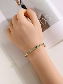 18K Gold Plated St.Jude Religious Bracelet Suitable For Men And Women, Precious Jewelry Gift For Family And Friends, Unique Fashion Stacking - St. Jude Bracelet - View 3