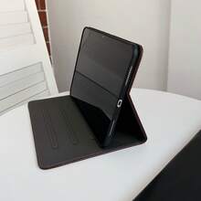 1pc Black Crocodile Texture Business Book Style Flip Cover Multi-Angle Stand Design, No Pen Slot/Card Slot Storage, Wear-Resistant PU Leather + Silicone Anti-Drop Inner Shell, Full Edge Anti-Scratch Protective Case, Compatible With IPad 10th Gen 10.9 Inch, 11 Inch Multi-Version, 10.2 Inch 7/8/9th Gen, Air6/Air7/Air8, Pro 2024, Office Commute Online Class Dedicated, Business Elegant Portable Tablet Leather Case - Multicolor - View 10