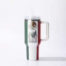 FIFA FIFA 2026 World Cup USA/Canada/Mexico National Team Logo Handle Insulated Tumbler, 304 Stainless Steel Large Capacity 40oz Car Cup Holder Straw Ice Tumbler, Fan Sports Cold Retention Water Bottle Commemorative Travel Cup - Multicolor - View 19