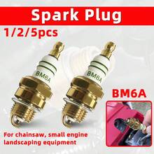 5入 BM6A 通用火星塞替換零件，適用於電鋸、割草機、修剪機及各類小型汽油引擎園藝動力設備 - A - 查看 1