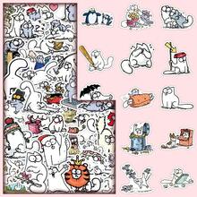 50pcs Cute & Funny Simon's Cat Animation Cartoon Decorative Notebook Stickers - Simon's Cat-1965X - View 3