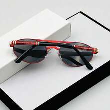 1 paire de lunettes de luxe à monture complète pour hommes 2026, style rétro décontracté, convient pour la photographie, la conduite, les voyages, la plage, la vie quotidienne et d'autres occasions. Couleur unie rétro - Multicolore - Voir 2