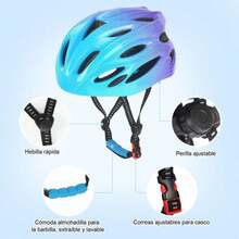 Kids Helmets, Back To School - Blue - View 2