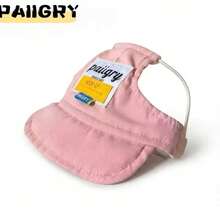 7 Colors Available Cute Dog Baseball Cap, Breathable UV Protection Outdoor Pet Sun Hat, Adjustable Size For Small/Medium Dogs, Suitable For All Seasons - Pink - View 6