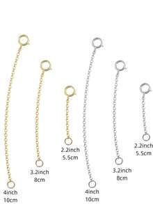 3/4pcs Bracelet Necklace Spring Clasp Extension Chain DIY Adjustable Length Tail Chain - Multicolor - View 11
