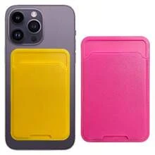 1PC Phone Case Back Adhesive Card Holder, Solid Color Leather Texture Independent Card Pouch, Self-Adhesive Card Slot For Access Card, Bus Card, Bank Card - Multicolor - View 5