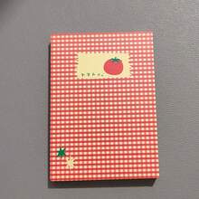 1pc 80 Sheets/160 Pages Korean Style Tomato Grid Blank Mini Notebook, Mini Portable Memo Book, Sketchbook, Diary, School Supplies, Suitable For Personal Study, Christmas Gift, Birthday Gift, Student Back To School Essential - A - View 2