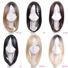 Middle Part Straight Hair Topper With Side Bangs, Synthetic Fiber Wig Piece, Effectively Covers Thinning Crown And Adds Volume - Multicolor - View 4