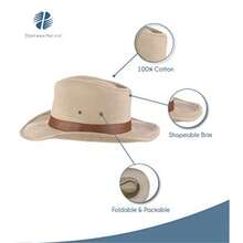 Dorfman Hat Co. - Men's Twill Hat - Corteza de árbol - Ver 4