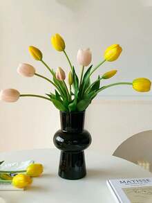5pcs High-End Artificial Tulips, Valentine's Day Gift, Bridal Bouquet, Modern Minimalist European Style Decor, Plastic Artificial Flower Bouquet, Artificial Plant Decoration, Home Decor, Suitable For Indoor And Outdoor Use - Multicolor - View 4