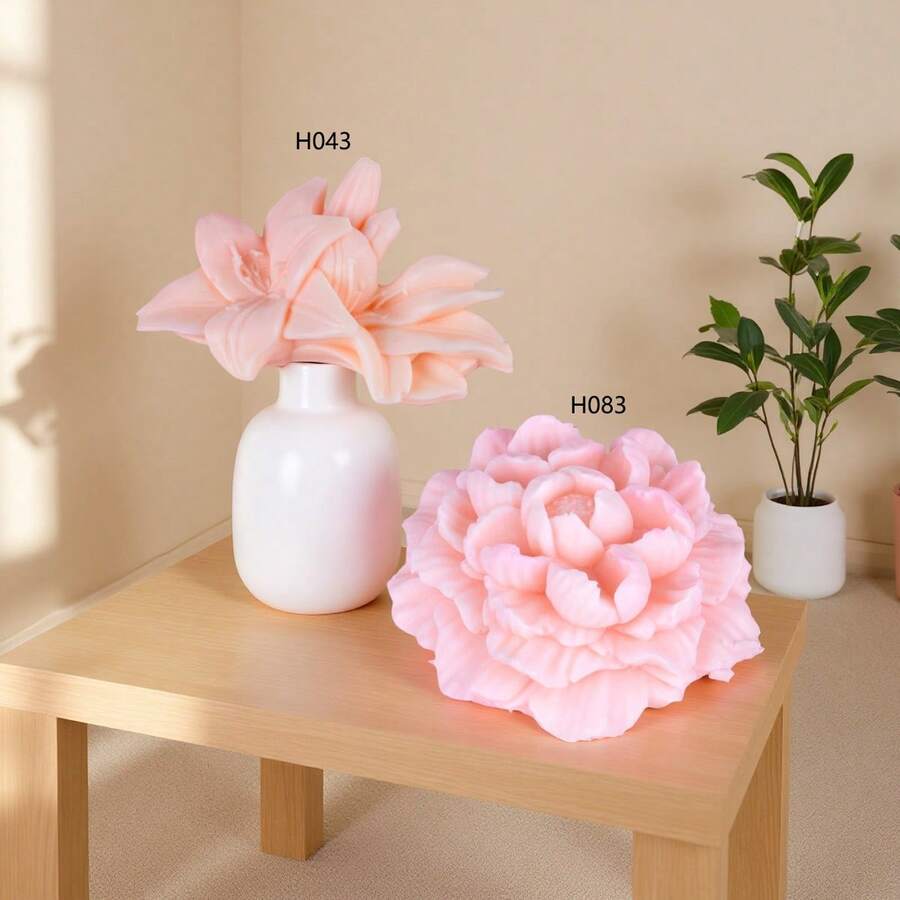 國風牡丹花慕斯蛋糕矽膠模具 DIY創意百合花模具 - 花朵 - 查看 1