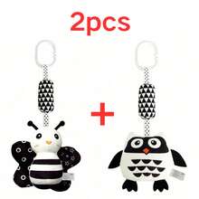 Cute Bell Black & White Rattle Toy For Babies & Toddlers - Multicolor - View 15