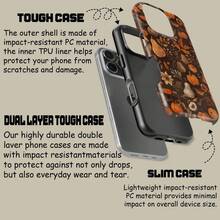 Autumn Pumpkin Pattern Phone Case For IPhone 17 16 15 14 13 12 11 Pro Max, Autumn Protective Cover For Samsung Galaxy S21 S22 S23 S24 S25 Plus Ultra Case - 紅黑色 - 查看 8