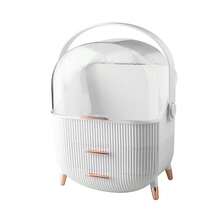 Dust-Proof Cosmetic Storage Box, High-End Transparent Acrylic Desktop Vanity Skincare Organizer - Multicolor - View 5