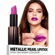 Lpiz Labial Cafe Brillo MetLico, Labiales Lustrous, Brown Lipstick Labios De Sculpted Hidratante, Frmula Cremosa Ligera y Suave para Labios Hidratados, No Pegajoso 03 GILDED COCOA - 03 CACAO DORADO - Ver 4