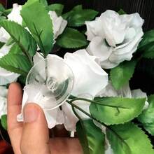 1入組婚車裝飾人工花卉套裝,用於裝飾和派對配件 - 白色 - 查看 9