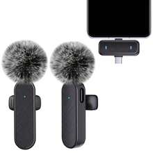 Wireless Microphone For Phone, Wireless Lavalier Microphone, Clip-On Microphone, Wireless Microphone For Android, Clip-On Wireless Microphone With Wireless Function, USB-C Rechargeable, Noise Cancelling Audio Device For Live Streaming, Vlog (40mAh) - View 12