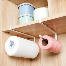 1pc Kitchen Storage Rack, No-Drill Wall-Mounted Kitchen Paper Towel Holder, Suitable For Kitchen, Bathroom, Cabinet, 1pc/Pack - View 5