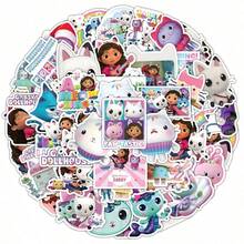 1 Set/50pcs American Cartoon Comic Style Doll Graffiti Stickers, Suitable For Decorating Guitar, Water Bottle, Car, New Year, Valentine's Day, Easter Gifts [Random Style] - Multicolor - View 6