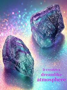 1pc Natural Rainbow Fluorite Raw Stone, Crystal Healing Stone For Reiki Meditation, Home Decor, Chakra Balancing - Multicolor - View 2