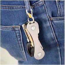5pcs S-Shaped Mini Keychain Hooks With Lock - Suitable For Camping And Backpack Organization, Secure Key Storage Box, Multi-Function Quick Release Buckle Anti-Detachment Lock Eight-Figure Hook - Lock - View 4