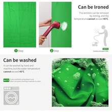 FCV 5 X 6.5ft / 1.5 X 2.0m PRO Photography Studio Foldable Backdrop, Suitable For Photography, Video And TV (Background Only) - Green - Green - View 4