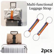 Adjustable Luggage Connector Strap, Portable Travel Binding Rope, Luggage Connector Belt, Suitable For Suitcase And Backpack Storage - Multiple Styles - View 2