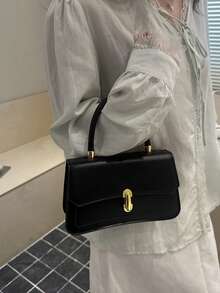 新款時尚高端百搭女款手提肩背斜挎包 - 黑色 - 查看 5