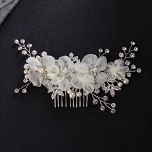 1 Pflanze eleganter ABS-Kunststoff (ABS-Harz) Haarkamm Braut Hochzeit Haaraccessoire für alle Jahreszeiten - Farbe - Übersicht 7
