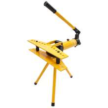 SENDERPICK Manual Tube Bender Manual Hydraulic Pipe Bender Manual Pipe Bender Set - Amarillo y negro - Ver 9