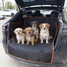 1pc Durable Black Car Trunk Mat, Pet Travel Essential, Expandable Trunk Protector, Travel Necessity, Suitable For Sedan, SUV And Truck - Multicolor - View 3