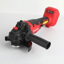 125mm 660W High Power 10000RPM Brushless Lithium Battery Angle Grinder Industrial Grade Polishing Machine Rust Removal/Tile Polishing/Home Decor Multi-Function Rechargeable Polishing Tool (Bare Tool - Battery Not Included) - Red - View 7