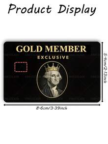 1pc Gold Member Exclusive Credit Card Cover Sticker Protective Card Sleeve, Crown PVC Material Anti-Fingerprint Durable Scratch-Resistant Wear-Resistant Skin, Party Birthday Gift, Suitable For Men And Women, Small Chip Cards, Bank Cards, Credit Cards, Transit Cards, Key Cards, Student Campus Cards Personalized DIY, Privacy Protection - Multicolor - View 13