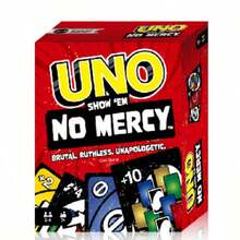 1pc Classic Multi-Player Family Gathering Card Game, Educational Entertainment Game For Kids, No Mercy Game, New Double-Sided Cards, Thick Plastic Material - Multicolor - View 1
