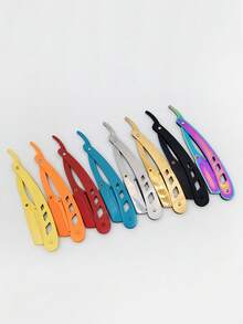 1pc Manual Shaving Tool - Vintage Razor, Shaving Knife, Face Shaver, Bald Head Shaver, Stainless Steel Beard Razor With Replaceable Blades - Multicolor - View 11