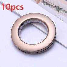 10pcs Roman Style Plastic Curtain Rings, Easy To Install And Replace Perforated O-Shaped Rings, Low Noise Nano-Grade Plastic Buckle Rings, Durable And Smooth Sliding Design, Curtain Accessories, Home Decor, Suitable For Heavy Curtains And Roman Style Curtains - Multicolor - View 16