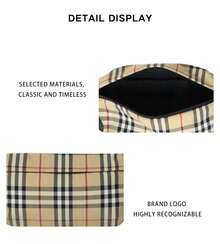Tas Pinggang Wanita Burberry Sonny Motif Kotak-kotak Vintage 80841141 - Cokelat muda 80841141 - View 9